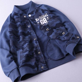 Áo khoác bomber nỉ da cá