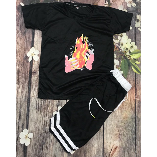 [ SIÊU HOT ] BỘ THỂ THAO NAM IN HÌNH NGỌN LỬA - SIÊU MÁT, CÁ TÍNH | BigBuy360 - bigbuy360.vn