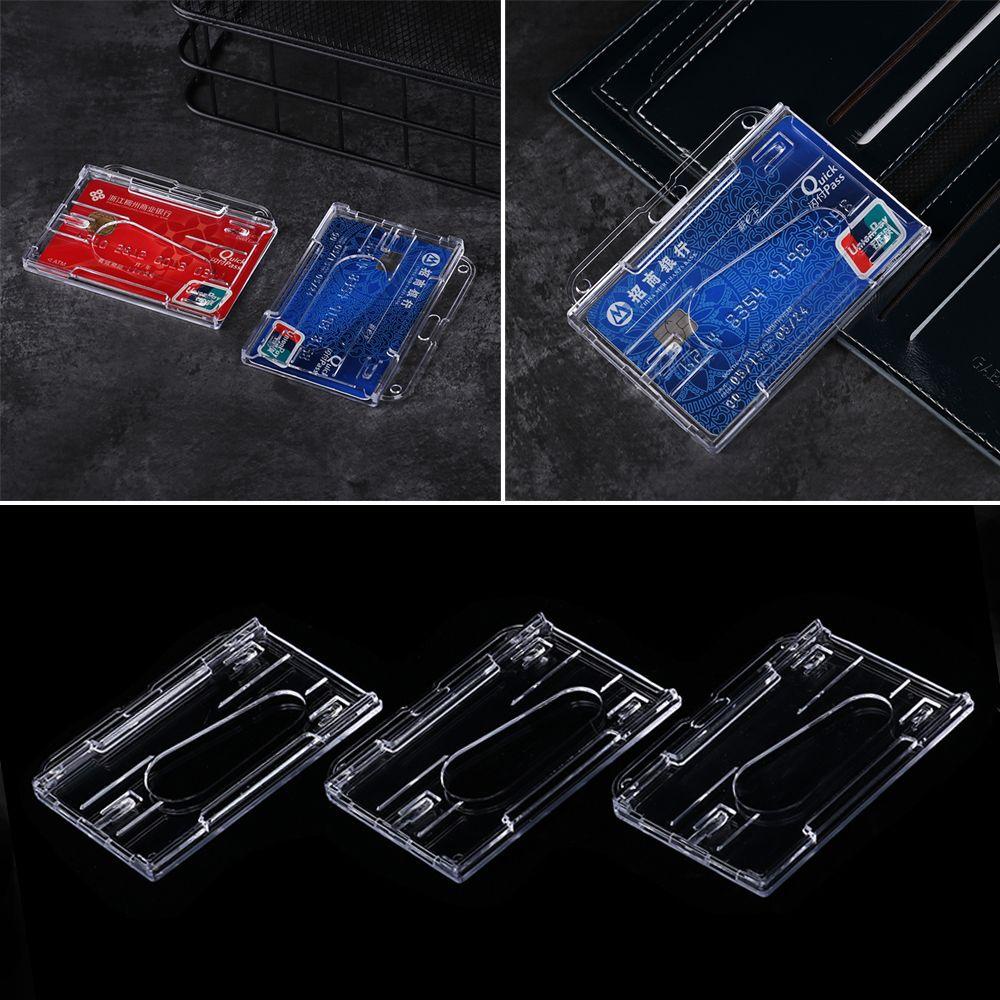 PISTA Set 1 / 3 Bao Đựng Thẻ ID Hai Mặt Đa Năng
