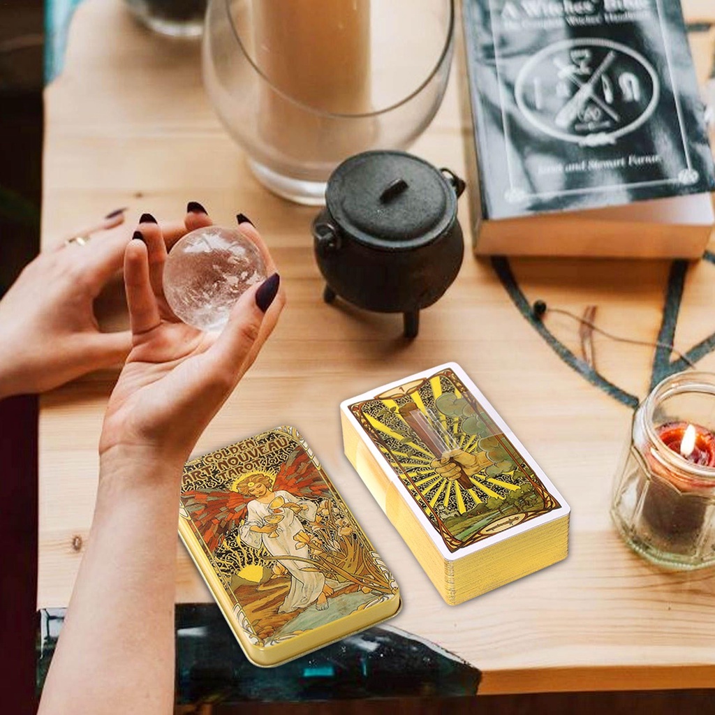 Bộ Bài Tarot 78 Lá Kèm Sách Hướng Dẫn Cho Người Mới Bắt Đầu