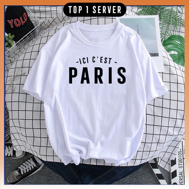 Áo Thun Tay Lỡ Unisex ICI CEST PARIS MESSI Chất Cotton Dày Mịn