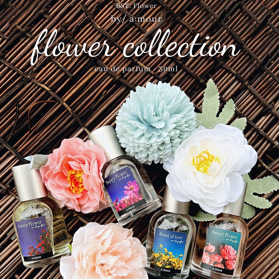 [Amour Lonely Flower] Nước Hoa Nữ Nguyên Liệu Nhập Pháp Hương Thơm Thơm Ngọt Ngào, Bí Ẩn, Cuốn Hút 30ml - Dạng Xịt