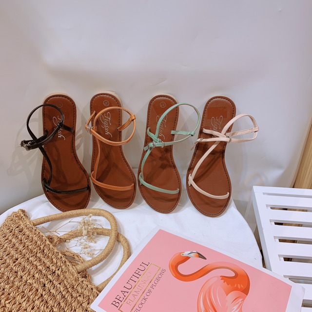 [FULL BOX]Sandal đế bệt quai mãnh