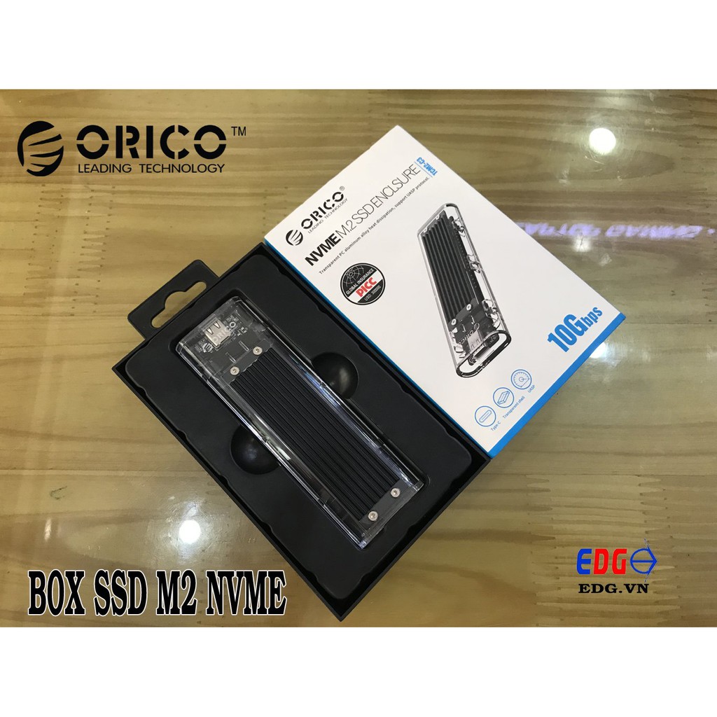 Box ổ cứng SSD M2 NVME/M.2 SATA to USB Type-C làm ổ di động