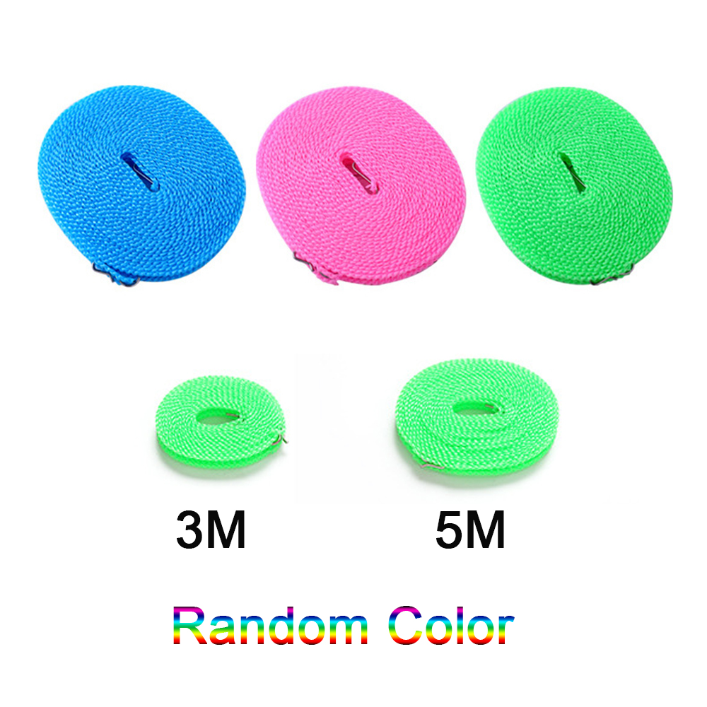 Dây phơi quần áo chống trượt dài 3m/ 5m tùy chọn