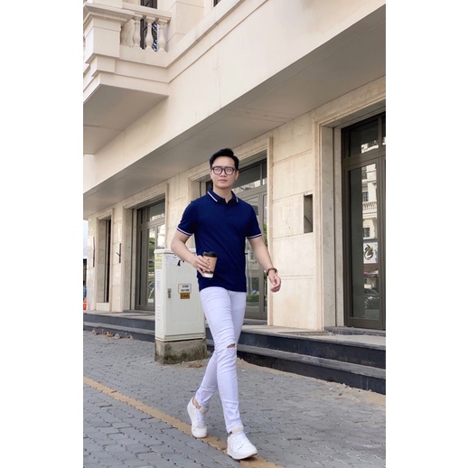 Áo Thun Cá Sấu Ngắn Tay Cổ Bẻ, Áo polo Nam Cao Cấp Co Giãn Thấm Hút Mồ Hôi Tốt