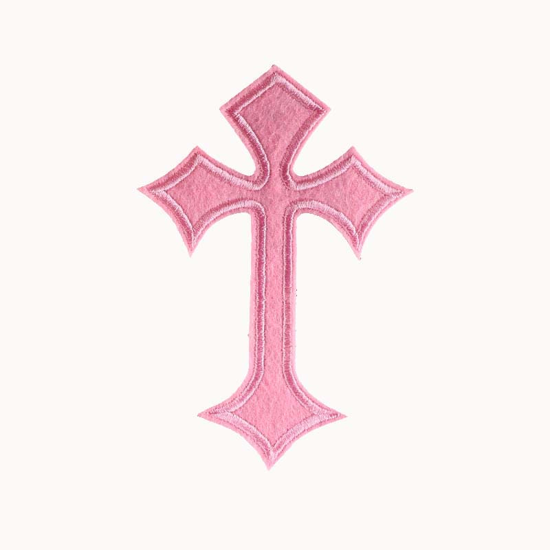 Sticker Ủi Thêu Hình Thánh Giá 10.3 * 7CM