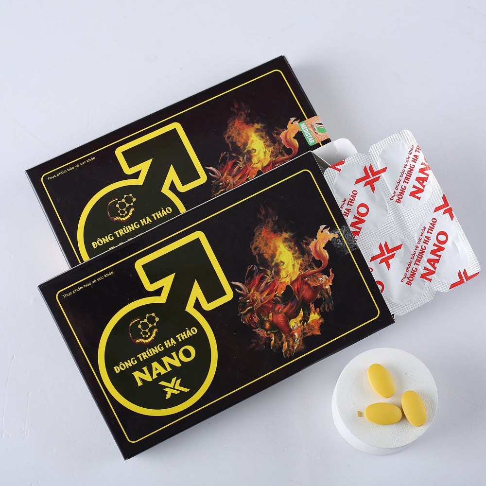Viên Uống NANO X Nano Đông Trùng Hạ Thảo Bổ Thận, Hỗ Trợ Tăng Cường Sinh Lý Nam, Hộp 30 Viên