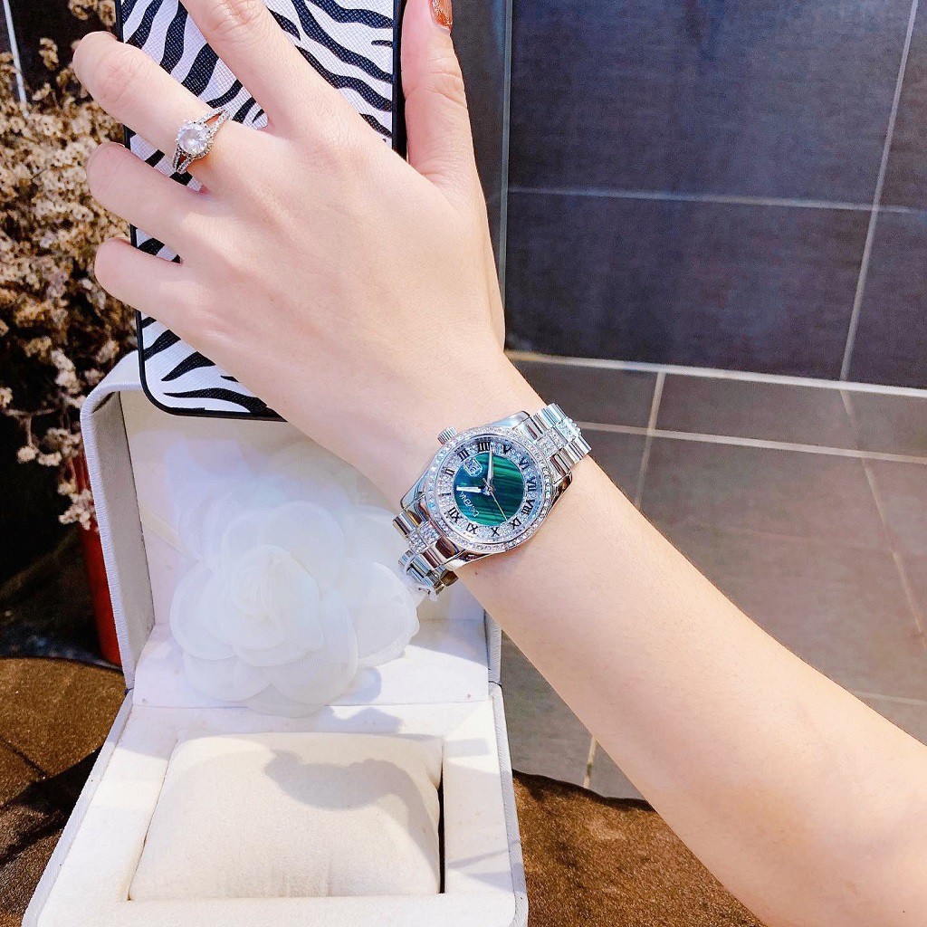 Đồng Hồ Nữ Davena 61803 Silver Chính Hãng 34mm