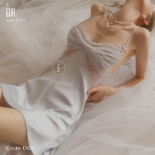 Váy lụa dây chéo lưng D07 chất liệu lụa satin mềm mịn