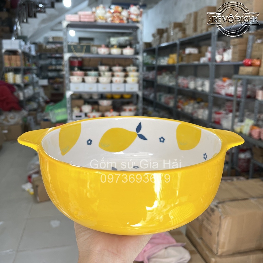 Bộ bát đĩa decor cao cấp ngô vàng