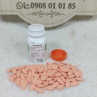 RAINBOW - thuốc nuôi gà tơ đá THOMO - (COMBO 1 hủ / 100 viên)