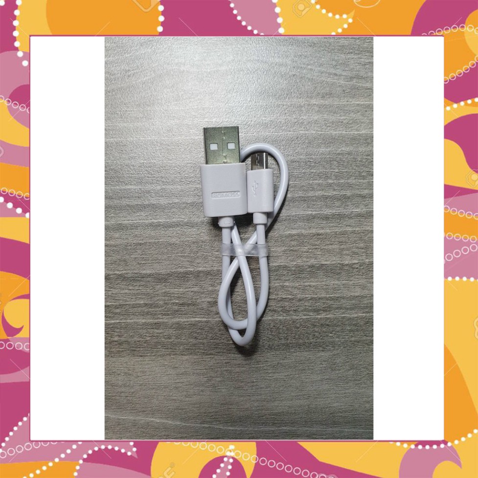 [XẢ KHO] Cáp Sạc MICRO USB Romoss Loại Ngắn (5V-2A) - BH 2 Tháng 1 đổi 1