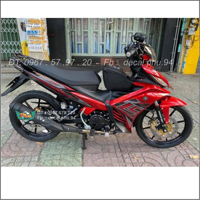 Tem Rời Exciter 135 Lc đỏ xám (B)