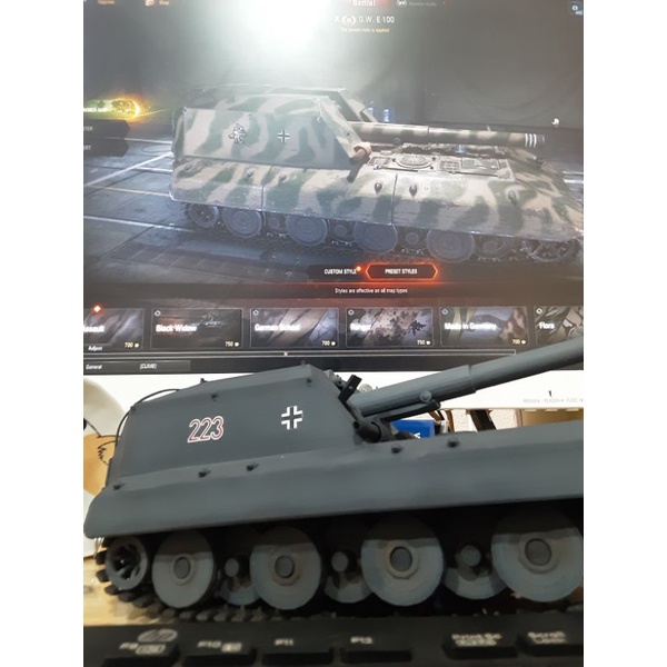 Mô hình xe quân sự xe tăng world of tank WoT G.W.E100