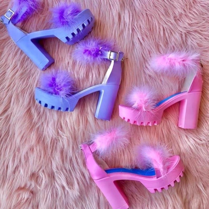 VIP Giày cao gót lông vũ 9 phân Y2K highteen HÀNG LOẠI 1 cực xinh ĐẸP NHƯ HÌNH / ẢNH THẬT | Y2k 2000s high heels