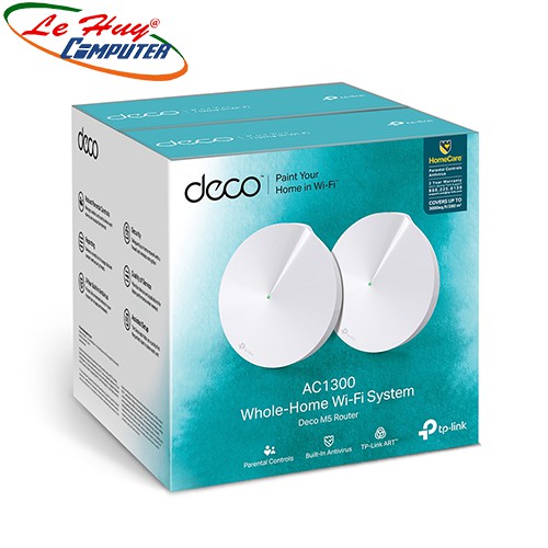 Hệ Thống WiFi Mesh Cho Gia Đình TP-Link Deco M5 (2pack) Hàng Chính Hãng