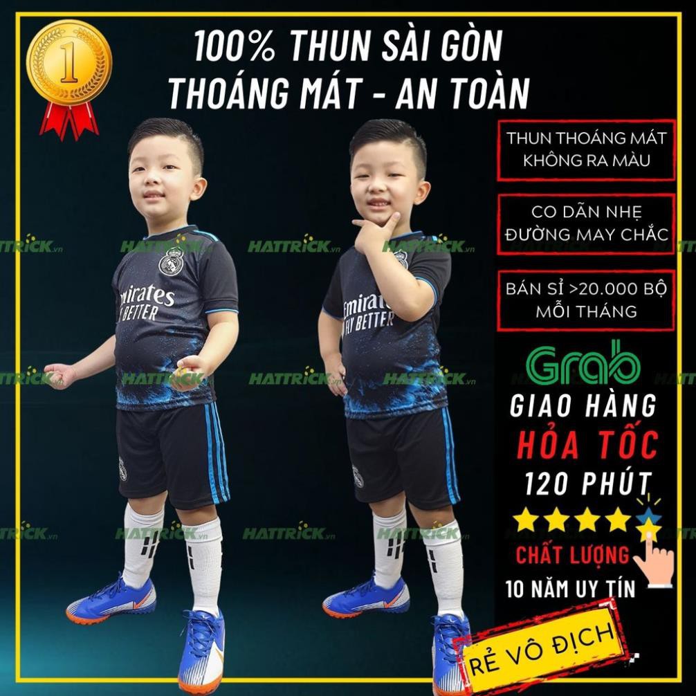 Đồ thể thao bóng đá trẻ em 2021 (11kg - 41kg), thun Sài Gòn thoáng mát, chất lượng, xưởng bán sỉ toàn quốc uy tín