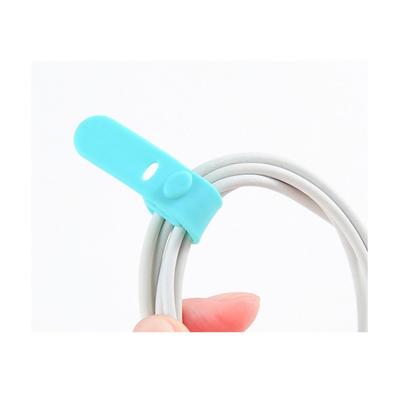 Kẹp silicon giữ dây cáp/ tai nghe/ dây sạc usb tiện lợi