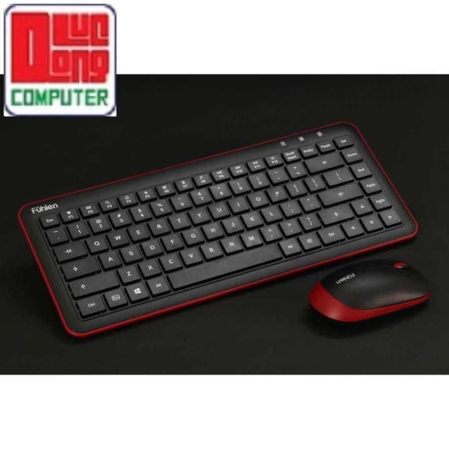 Combo phím chuột không dây Fuhlen MK880 + Tặng pin Alkaline, Ninza phân phối []