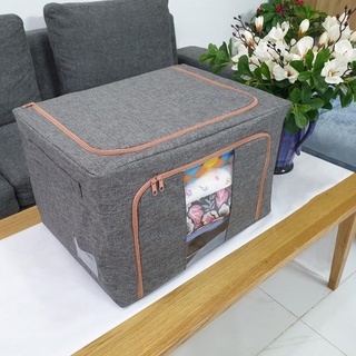 Túi đựng chăn màn khung sắt cỡ lớn hàng VNXK - hộp đựng chăn màn, quần áo khung cứng chắc chắn cỡ lớn