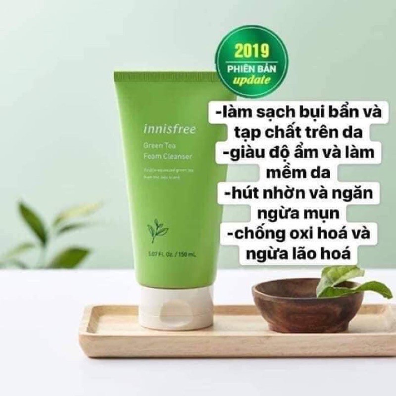 SỮA RỬA MẶT TRÀ XANH 150ml CHO DA DẦU MỤN (noon fashion)