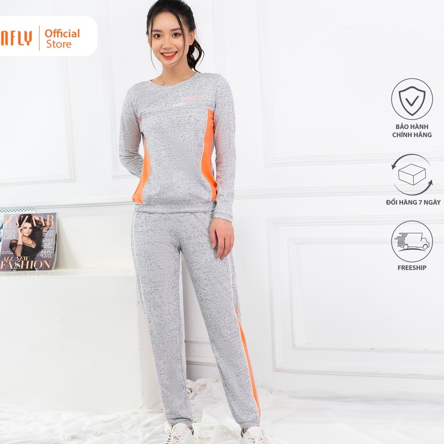 Bộ đồ mặc nhà nữ thể thao cotton áo dài quần dài SS5573