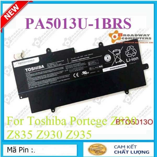 [ PIN ZIN ] Pin Laptop Toshiba Portege Z830 Z835 Z930 Z935 PA5013U-1BRS