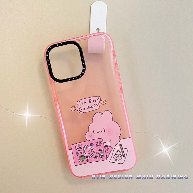 Ốp Điện Thoại Mềm Trong Suốt Chống Sốc In Hình Thỏ Hoạt Hình Cho iPhone 13 12 11 Pro MAX 7Plus 8Plus X XS MAX XR