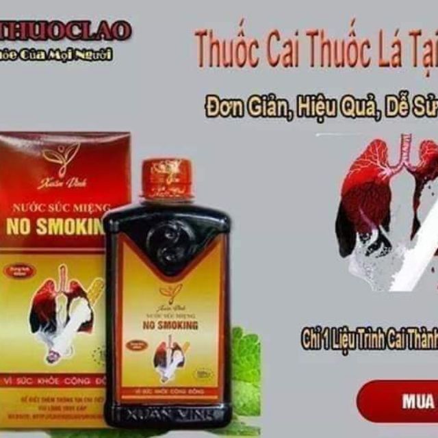 thuốc cai thuốc lá thuốc lào NO SMOKING