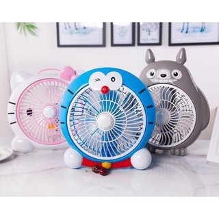 QUẠT MINI ĐỂ BÀN HÌNH THÚ 3 CÁNH SIÊU MÁT CẮM ĐIỆN