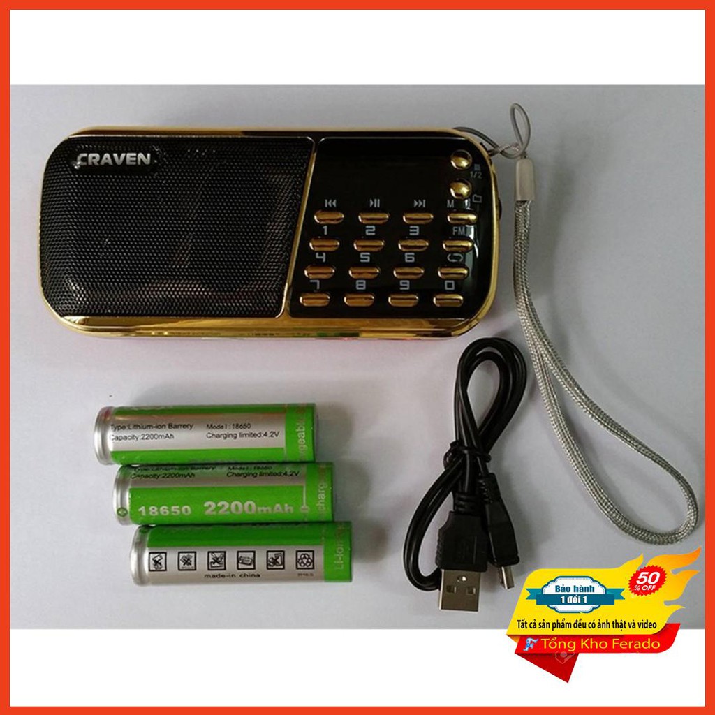 [ Siêu rẻ ] Loa usb,thẻ nhớ,FM Craven CR-853