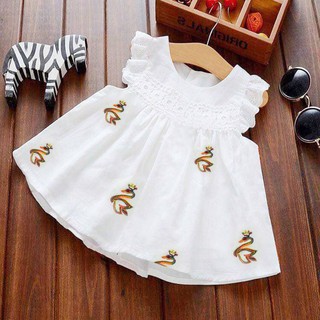 combo Váy dâu tây thiên Nga cho bé