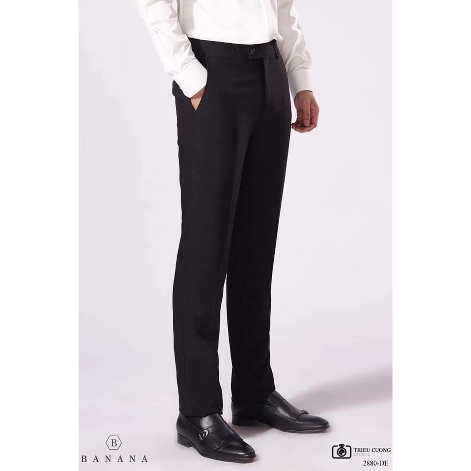 quần tây đen hàn quốc form slim fit | BigBuy360 - bigbuy360.vn