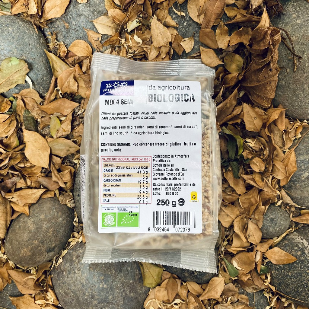 Hỗn hợp 4 loại hạt dinh dưỡng hữu cơ Sotto 250g Mix 4 Semi