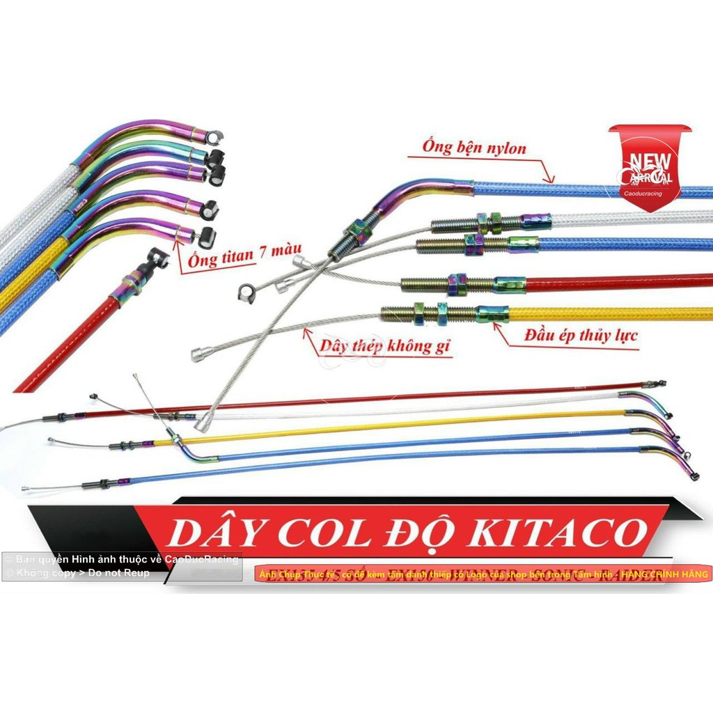 DÂY CÔN EX150 EX135 WINNER SONIC RAIDER FI KITACO JAPAN ĐẦU DÂY TITAN 7 MÀU