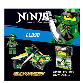 Lắp ráp Ninjago 7019: Xe máy moto đua của Jay và Lloyd