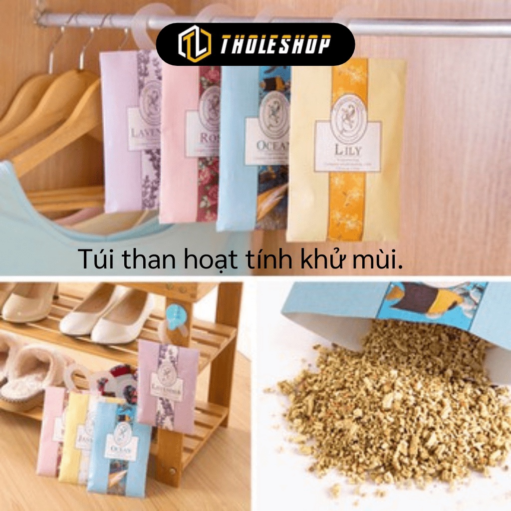 [SGD] Túi Thơm Khử Mùi - Túi Than Hoạt Tính Treo Tủ Quần Áo, Xe Ô Tô Chống Côn Trùng 3986