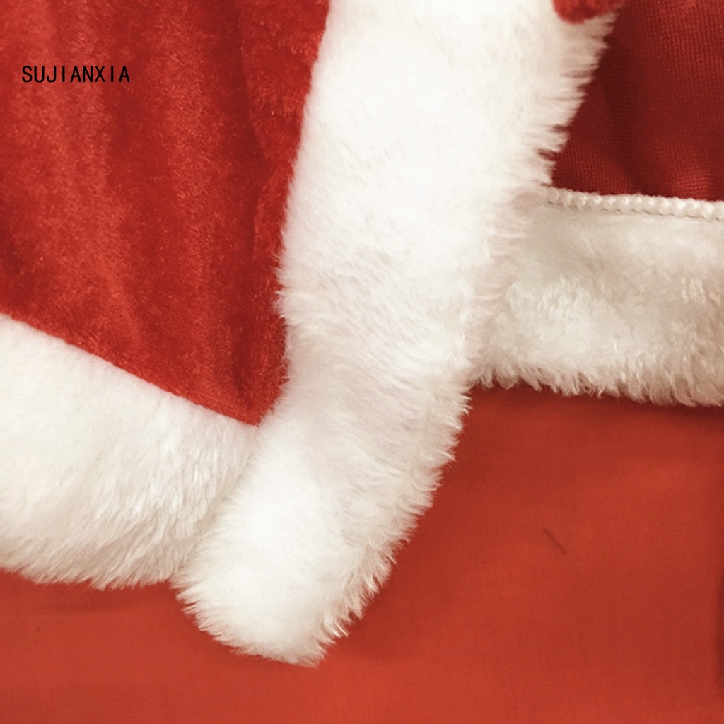 Áo choàng ông già Noel đính nơ xinh xắn | BigBuy360 - bigbuy360.vn