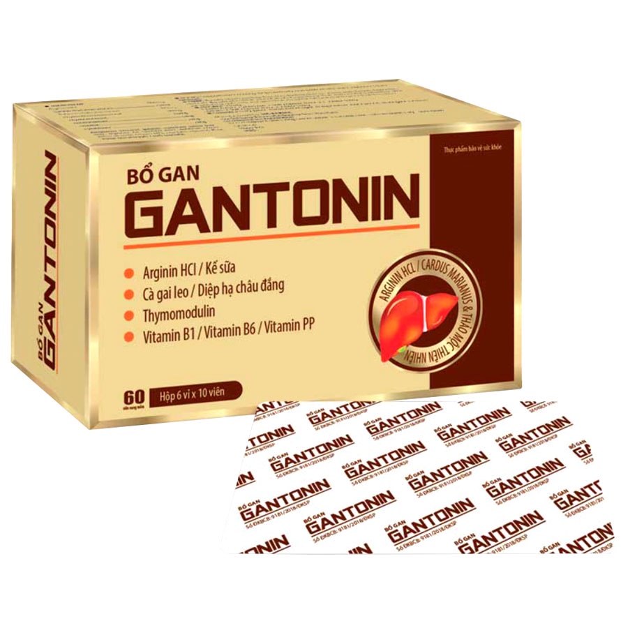 Gantonin - Hỗ trợ giải độc gan, mát gan, bảo vệ gan