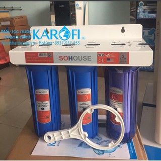 BỘ LỌC THÔ đầu nguồn 10 inch Lọc KAROFI, sử dụng lọc Karofi dễ dàng lắp đặt Chậu Rửa