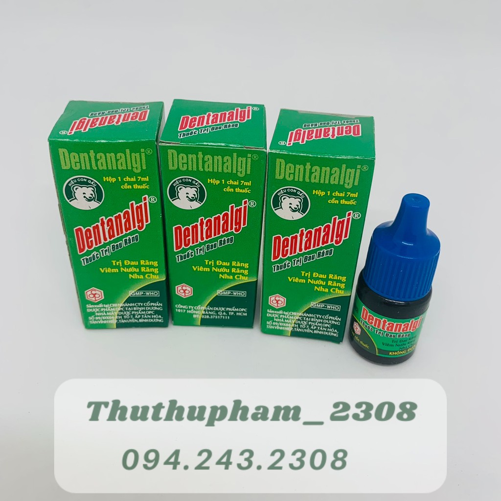 Dentanalgi lọ 7ml chấm răng chỉ định cho đau răng, viêm nướu, viêm nha chu