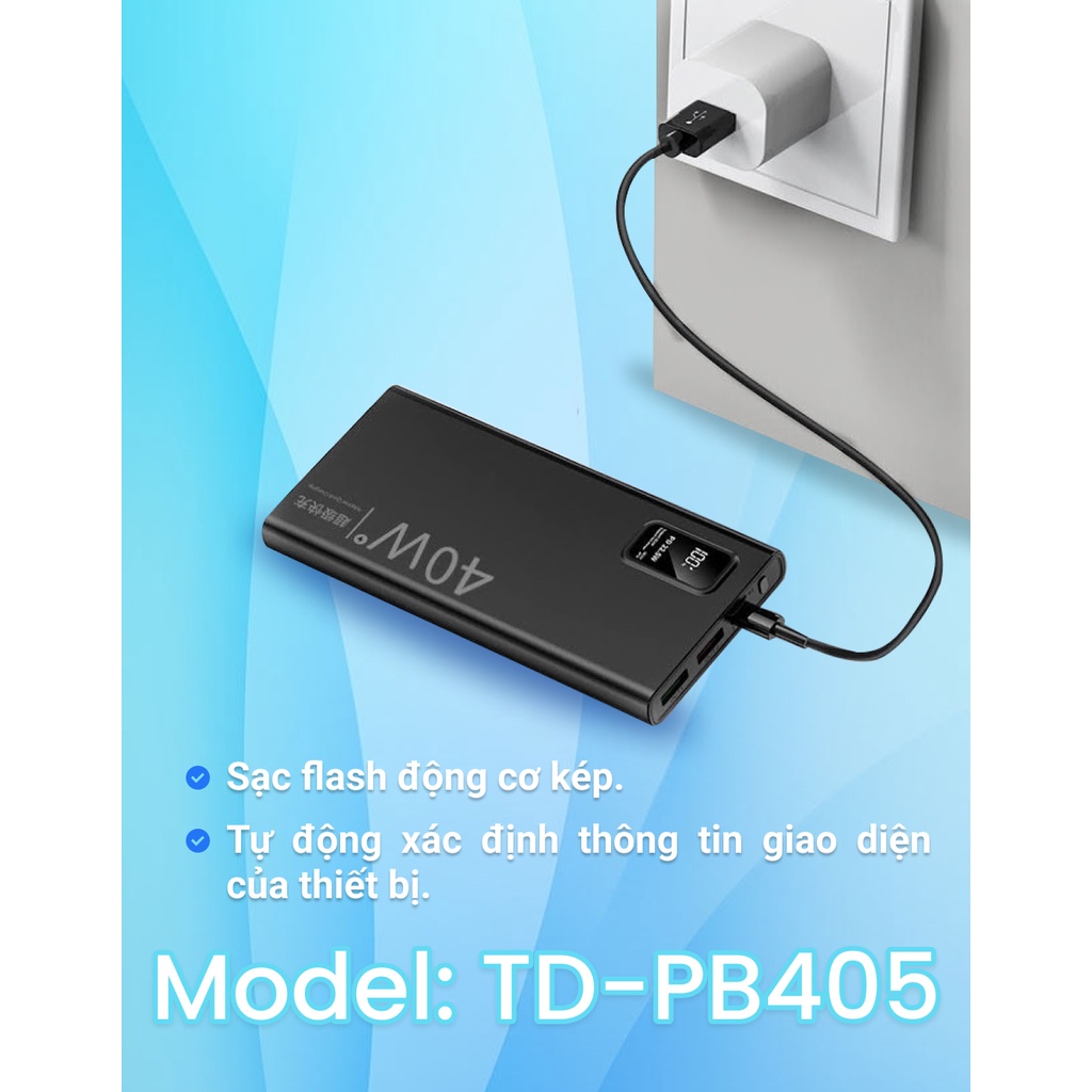 Pin Sạc Dự Phòng 10000mah / 20000mah - THE DEOSD - TD-PB405