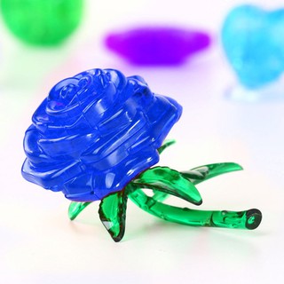 Quà tặng Crystal Puzzle HCM, xếp hình hoa hồng, ngôi sao 3D DIY, trang trí nội thất hình 3D