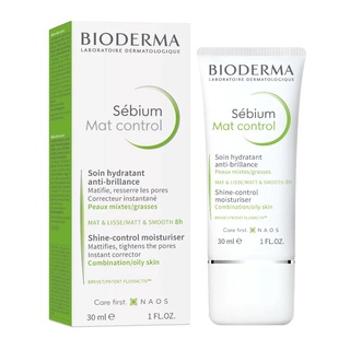 Kem Dưỡng Ẩm Bioderma Kiểm Soát Bóng Nhờn, Ngừa Mụn Sébium Mat Control 30ml