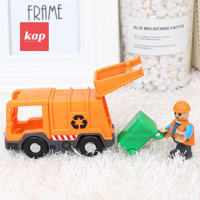 Các mẫu xe giao thông công trình nhựa - xe chơi được trên đường ray xe lửa gỗ