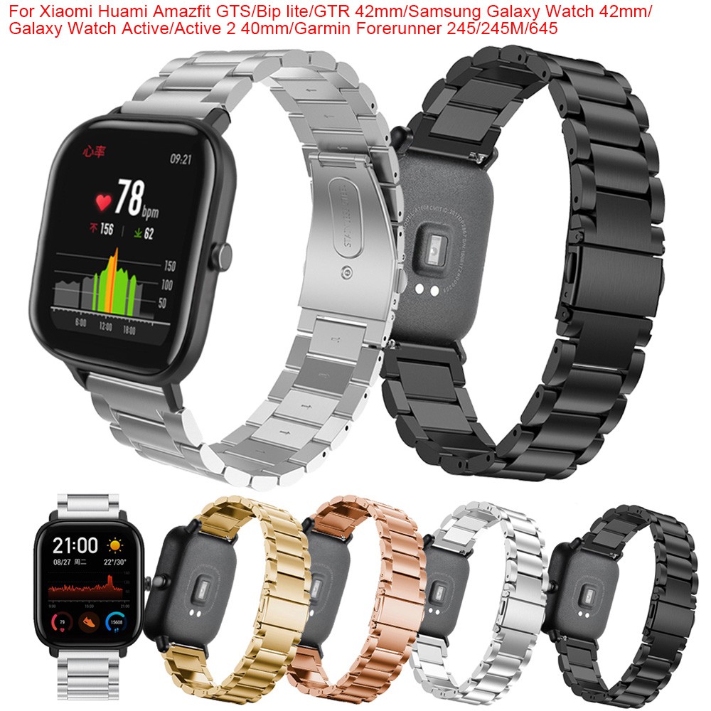 Dây kim loại Xiaomi Huami Amazfit GTS/GTR 42mm/Bip Lite/Samsung Galaxy Watch Active 2/Active/Galaxy 42mm