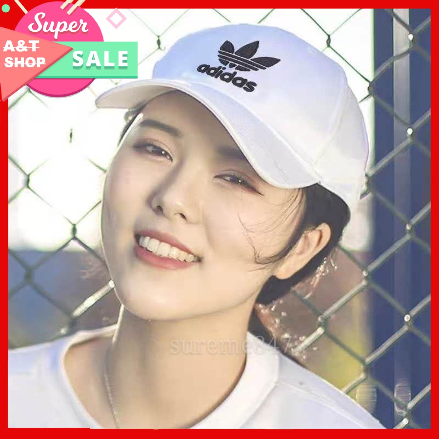Mũ Nón Adidas Trefoil Baseball White Cap Full Tag Code