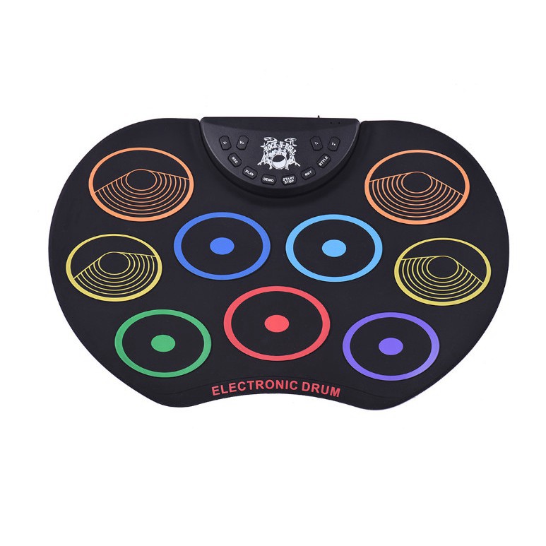 💯 Đồ chơi trống điện tử 9 Pads Roll Up Drum New Color - Euro Outlet