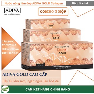 [COMBO 3 HỘP] ADIVA GOLD [Hộp 14 chai]